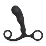 Черный силиконовый массажер простаты Prostate Gear (Цвет: черный)