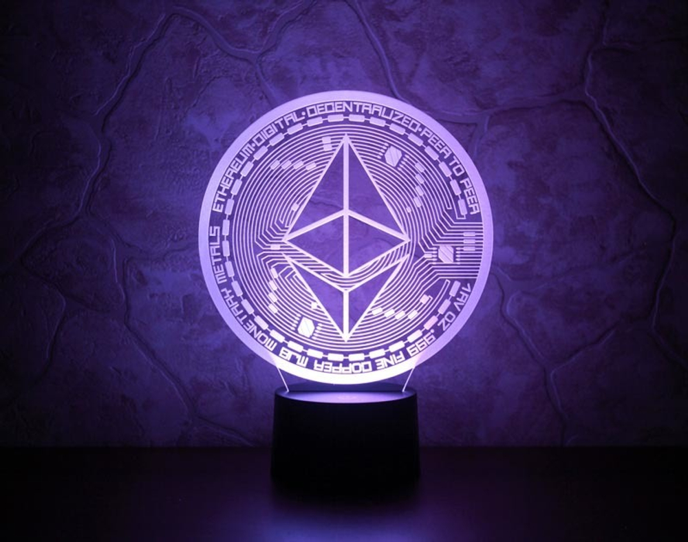 3Д-светильник "Ethereum" (Эфириум)