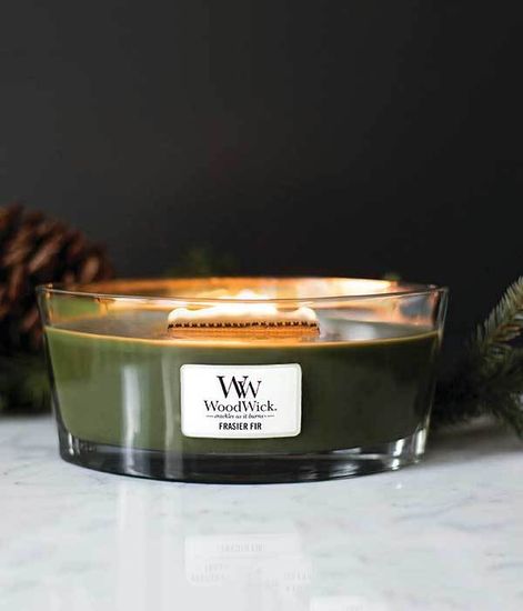 Пихта, ароматическая свеча эллипс, WoodWick