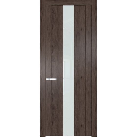 Межкомнатная дверь Profil Doors 1.9N дуб тобакко стекло белый лак