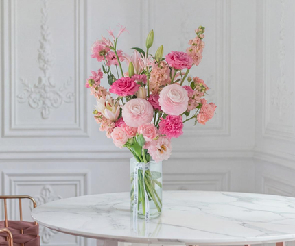 Розовые букеты