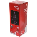 Сувенир с подсветкой «Елочка Хрустальная» 26 см, диаметр 10 см, основание-золото, свечение-тепл.белый, хрусталик Белый (работает от батареек 3 ААА)