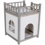 Домик для кошки, 42х42х56, Вальди, для котов и небольших собак, из массива дерева, Dipriz