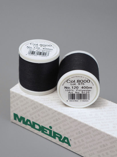 Нитки швейные Madeira aerofil №120 Col. 8000 черный