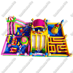 Большая площадка с высокой горкой "Дино-городок" 25*20*8 м