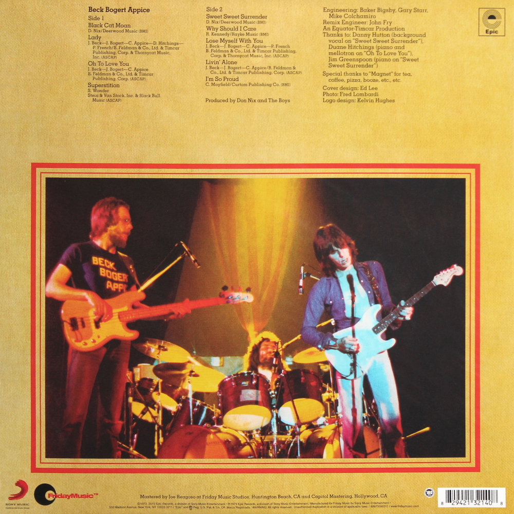 Beck, Bogert & Appice / Beck, Bogert & Appice (LP)