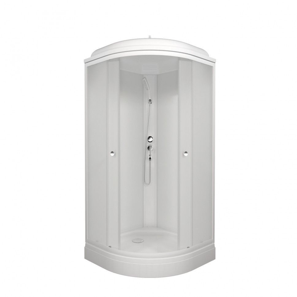 Душевая кабина DIONRIA (90х90) стекло вельвет, поддон низкий