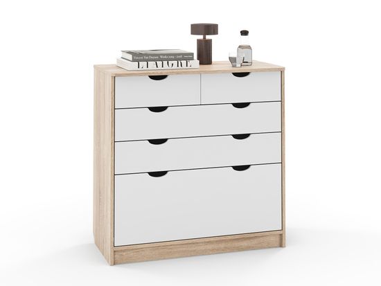 Комод ГРАНД-ЛАВОРО /900*900*453/ дуб сонома / белый