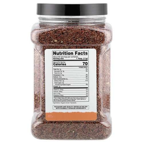 Nutricost, Pantry, органические семена льна, 907 г (32,4 унции)