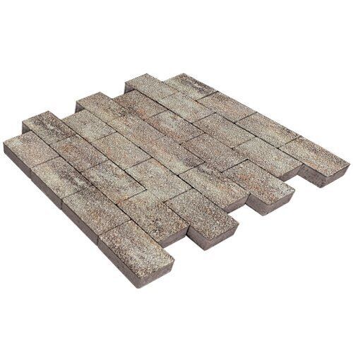 Тротуарная плитка Грас, 80 мм, ColorMix Берилл, antico