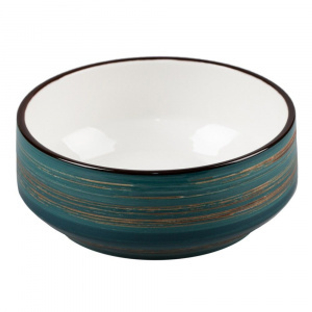 Салатник Texture Dark Green Lines 14 см