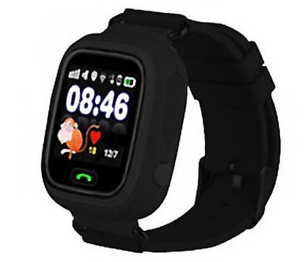 Детские часы с GPS Smart Baby Watch Q90 Черные