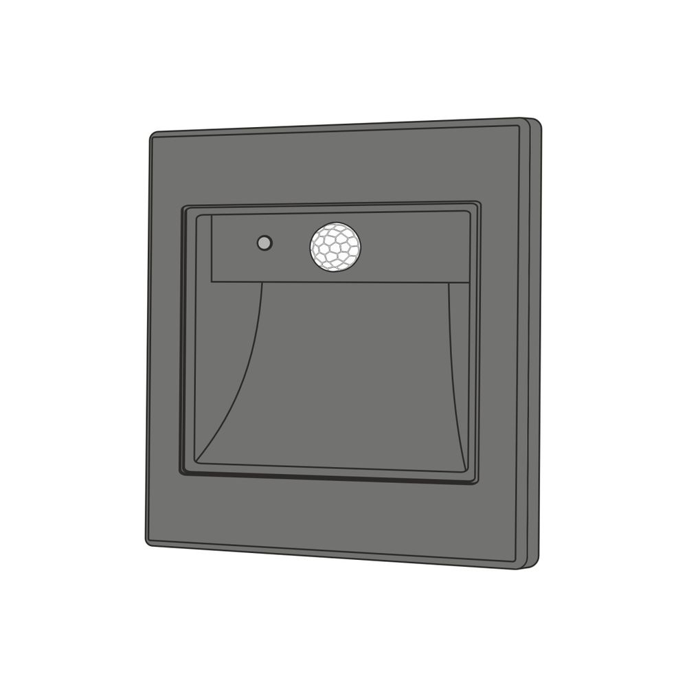 Citilux Скалли CLD005KS1 Встраиваемый светильник с датчиком движения Графит