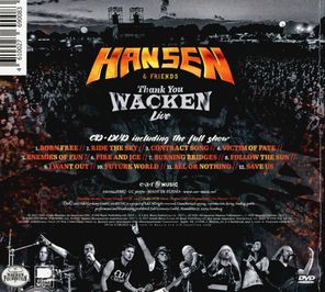 Hansen &amp; Friends / Thank You Wacken - Live (RU)(CD+DVD)