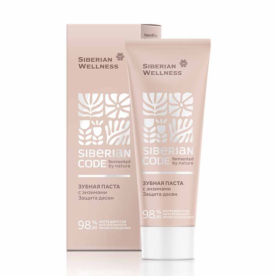 Противовоспалительная зубная паста с энзимами для профилактики заболеваний пародонта Siberian Code