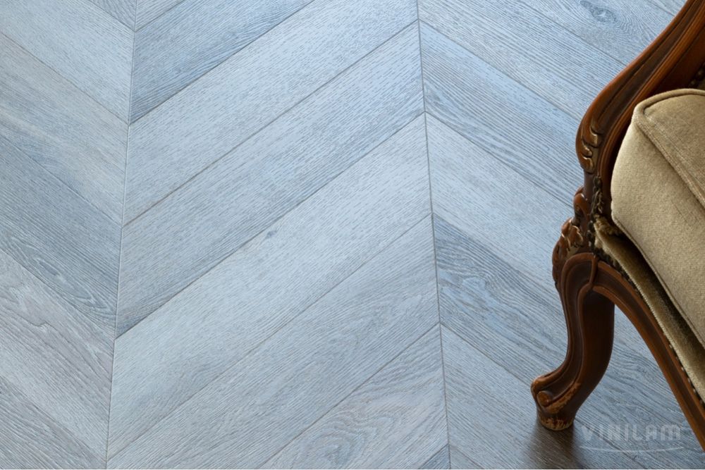 Кварцвиниловая плитка VINILAM Parquet Chevron Шеврон Легран