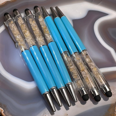 43823 Ручка Рутиловый кварц крошка 14см