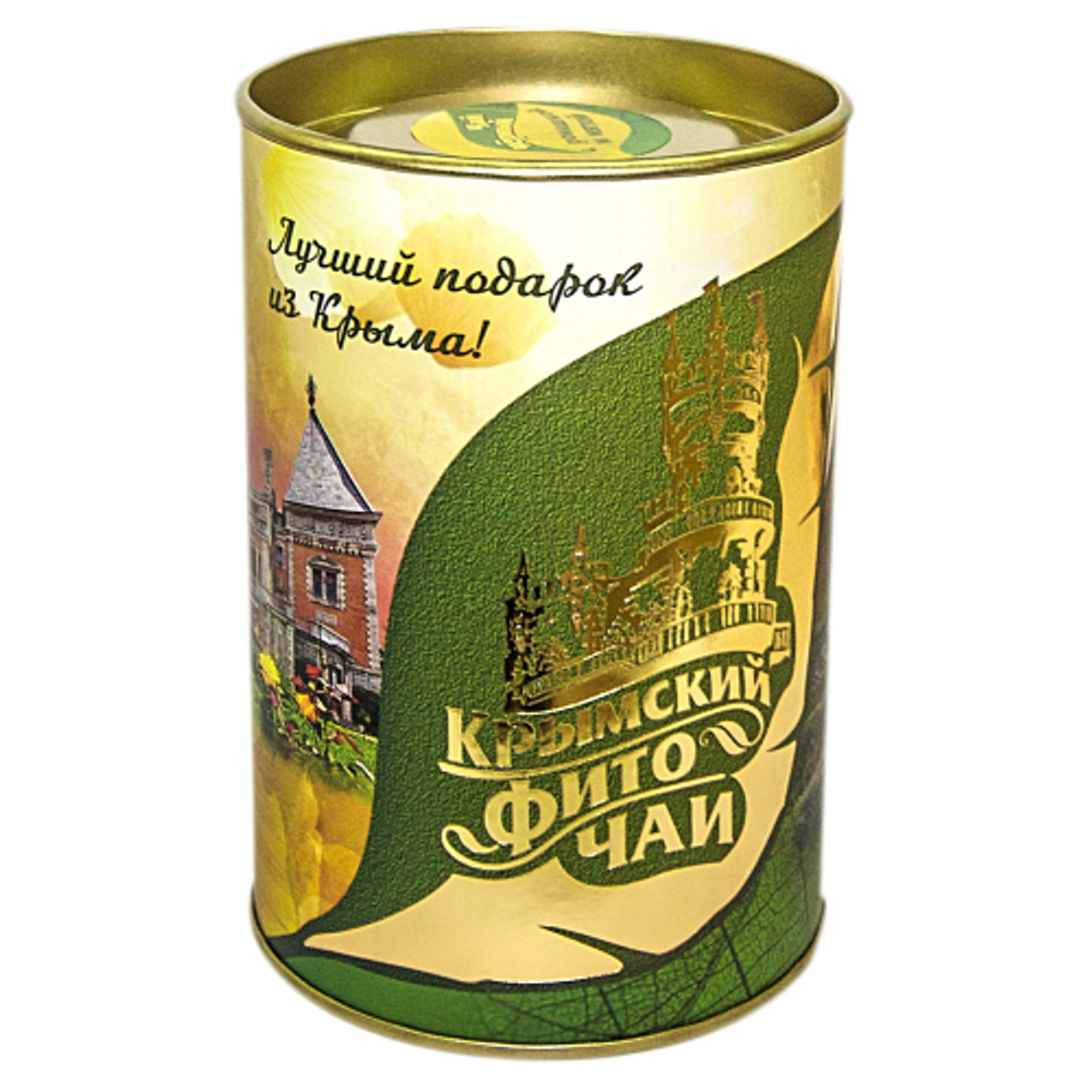 Чай чёрный с базиликом, мятой и розой (в тубусе) ТМ &quot;Чаи Крыма&quot;