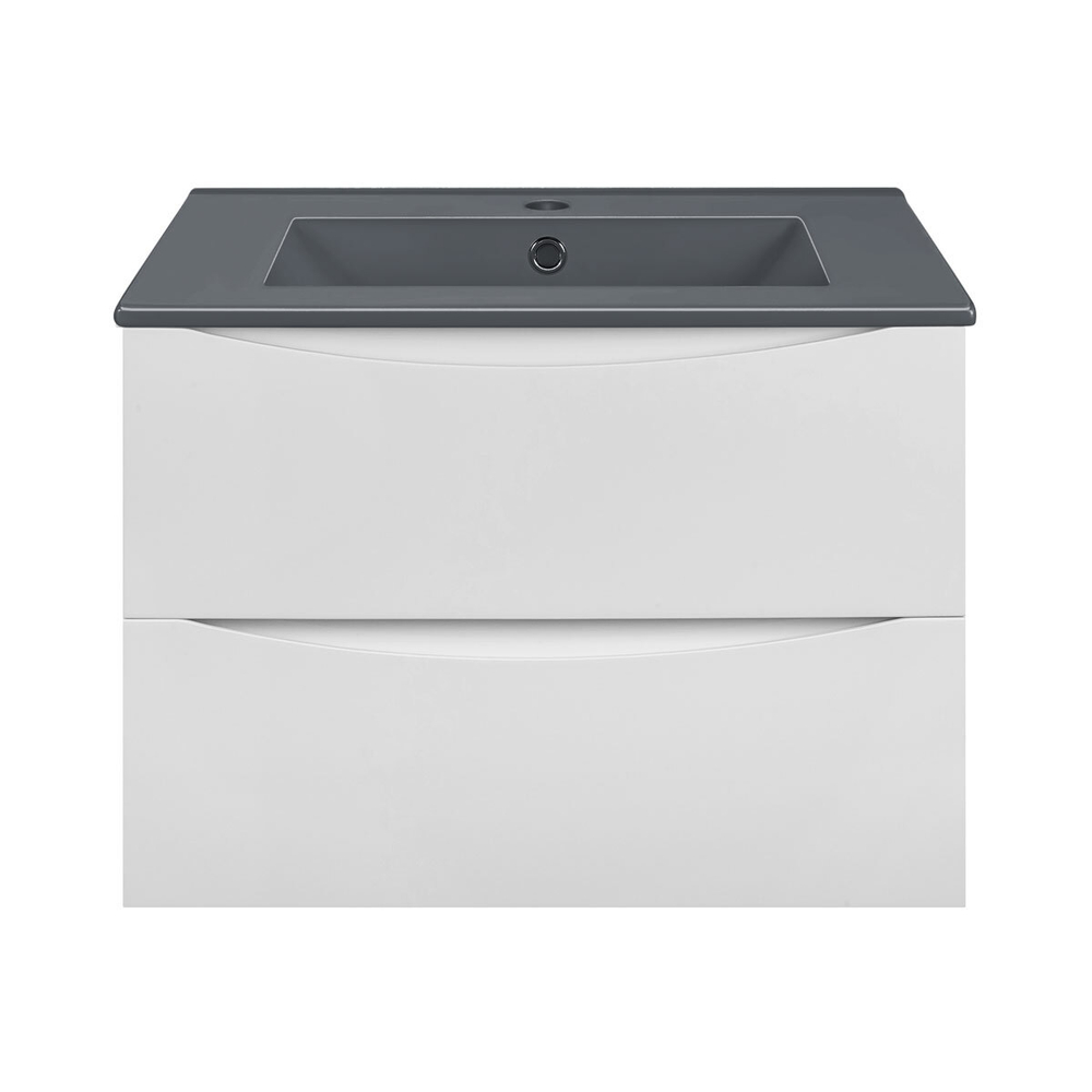 База под керамическую раковину Mia 600 подвесная, 2 выкатных ящика soft close, G.White