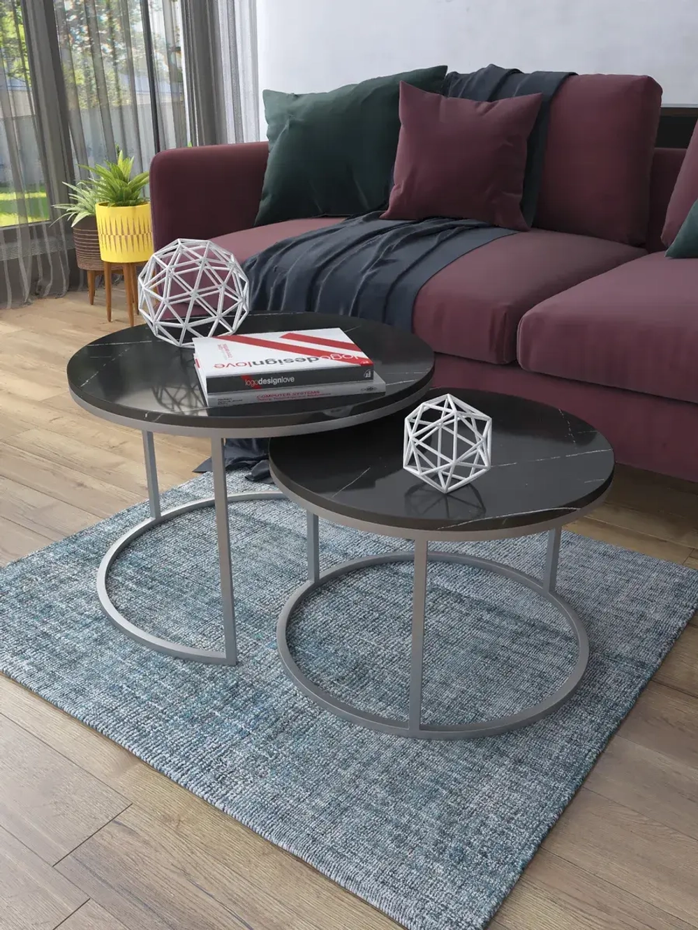 Комплект журнальных столов Акцент - СЧГ - МДФ в ПВХ