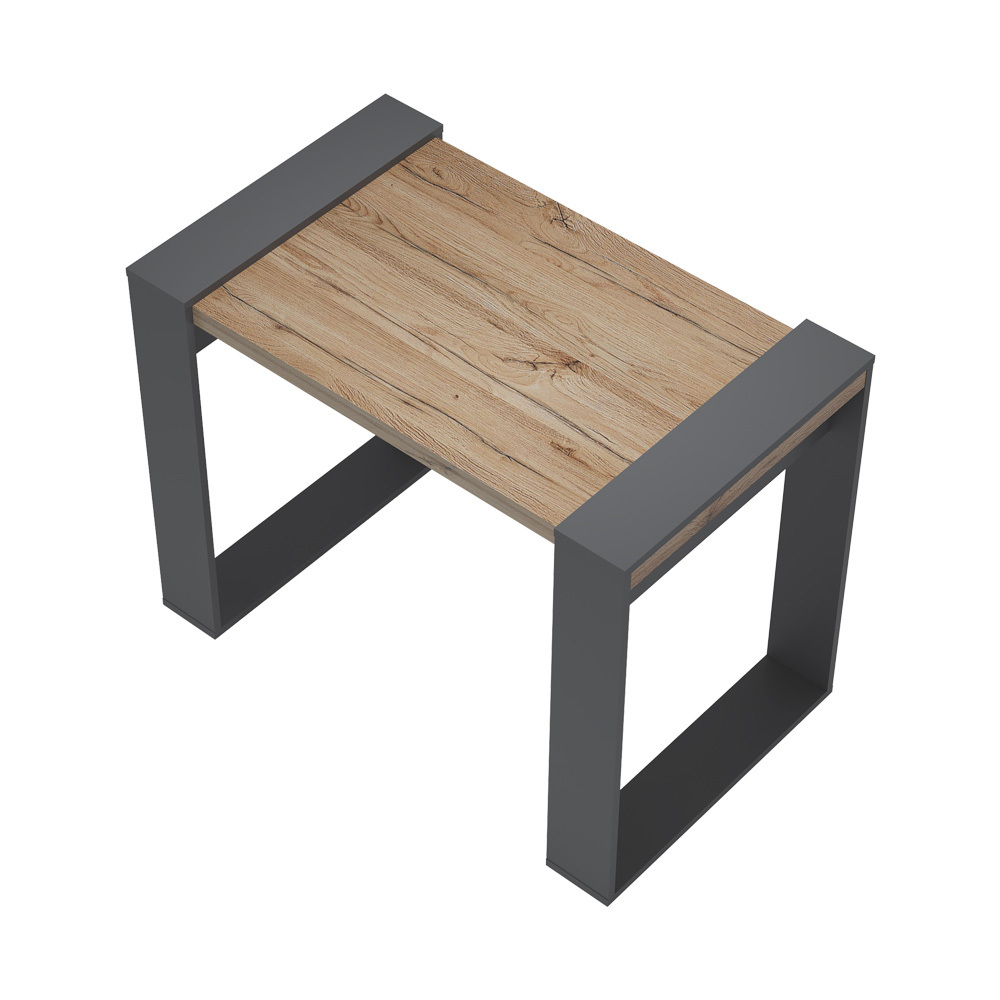 Стол компьютерный "Арчи" Графит/Дуб керра