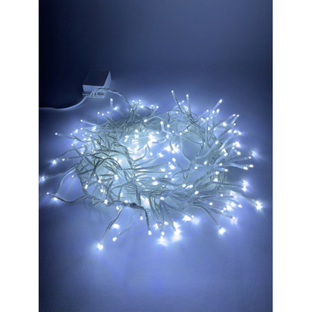 ENIN - WC ЭРА Гирлянда LED Мишура 3,9 м белый провод, холодный свет, 220V