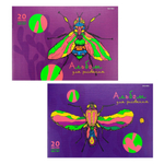Альбом для рисования Проф-Пресс, формат А4, 20 листов, офсет, серия "Разноцветное насекомое"