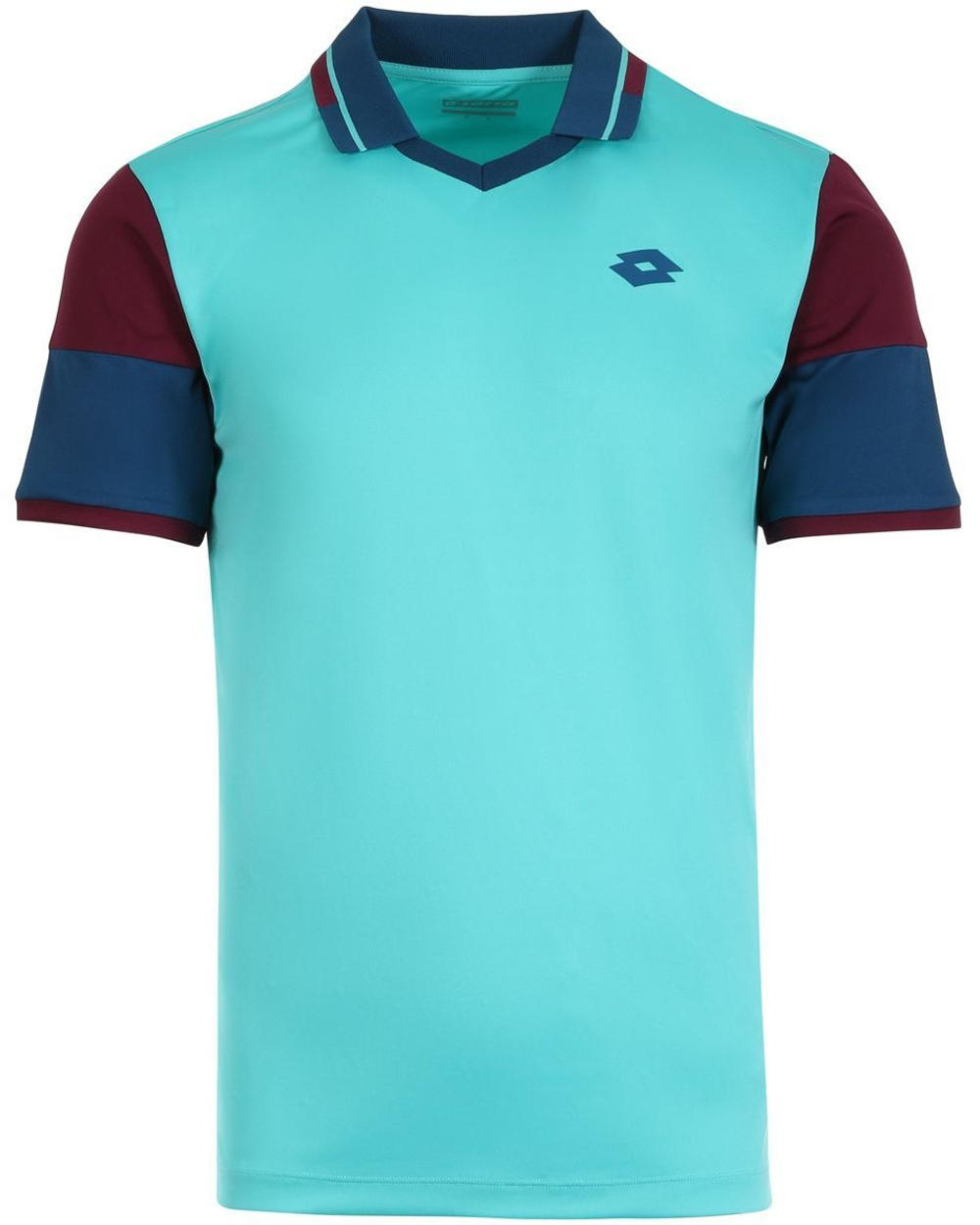 Мужское теннисное поло Lotto Top Ten II Polo PL - ceramic blue