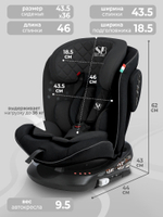 Автокресло  Sweet Baby Crosstour 360 SPS Isofix группа 0123 (0-36)