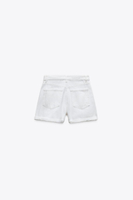Джинсовые шорты trf high-rise mom fit