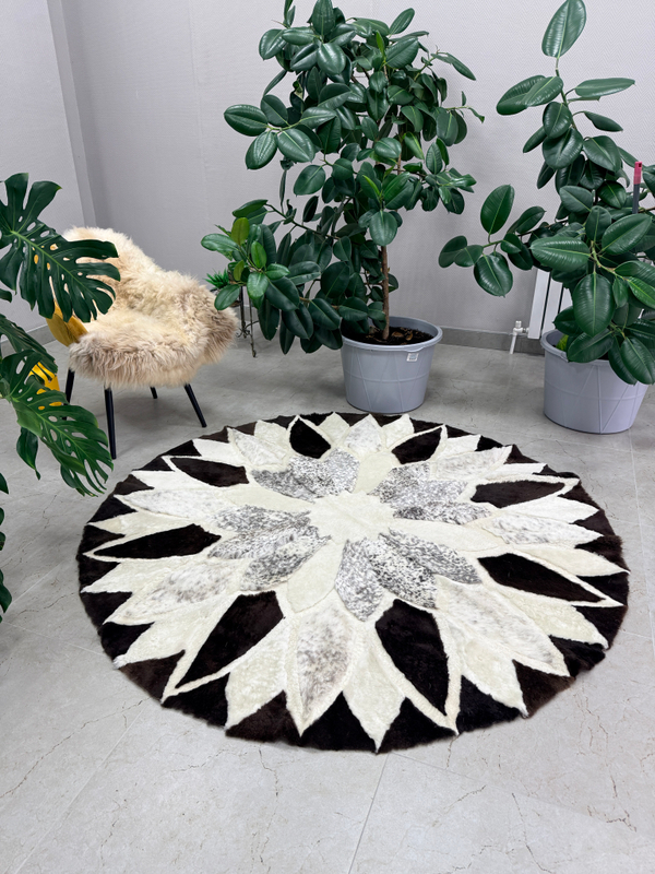 Ковер шкура натуральная овчина меховой