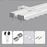 Карниз для штор, алюминиевый, потолочный и настенный монтаж