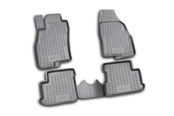 Коврики Standard, в салон FIAT Grande Punto 5D 2005- , 4 шт. (полиуретан, чёрные) Element.NLC.15.23.210