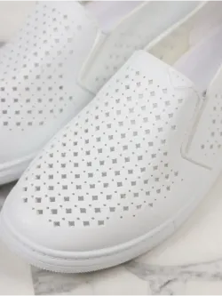 Мокасины летние с перфорацией