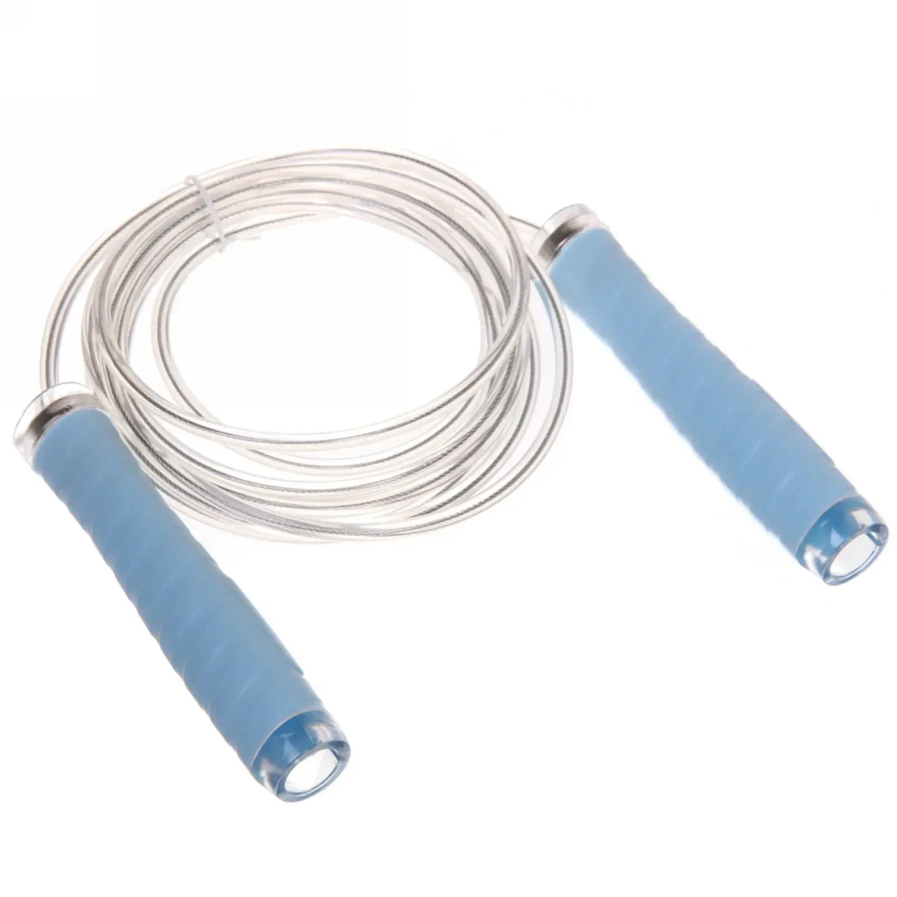 Скакалка с подшипниками RICHO RQ-JR-PL03, 3 м, ручка 125 мм, голубой