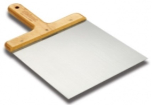 Лопатка шпатлевочная 160х120 мм пружинная сталь с деревянной ручкой "короткая" Dekor 540