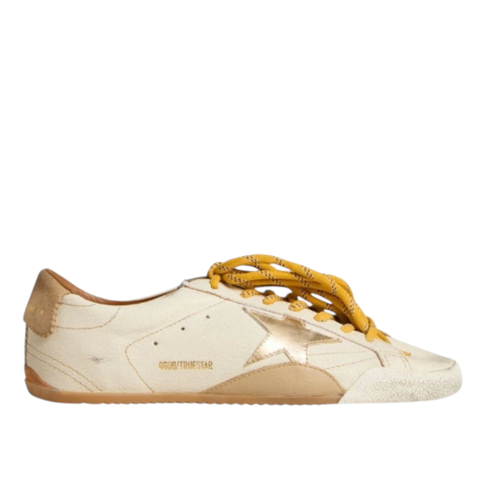 Кеды Golden Goose True-Star in White Nappa Leather