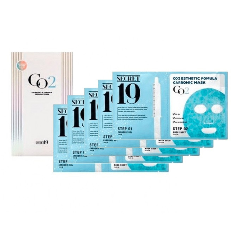 Маска-активатор Esthetic House Secret 19 CO2 Esthetic Formula Carbonic Карбокситерапия Mask 5 шт x 15 мл
