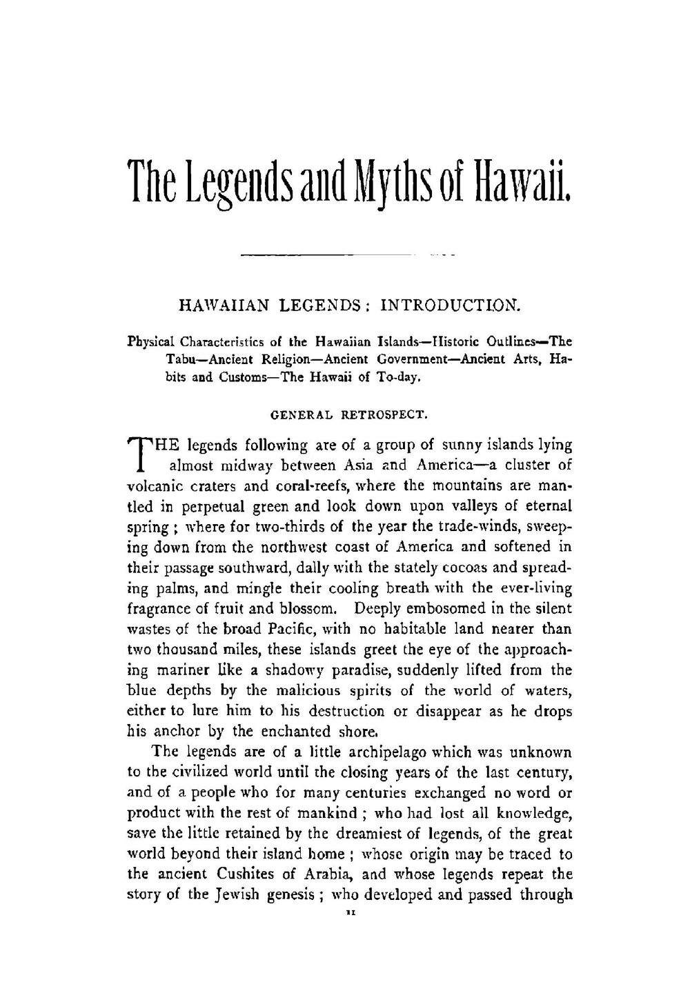 The legends and myths of Hawaii | David Kalakaua