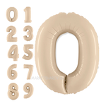 Шар Цифра Кремовая