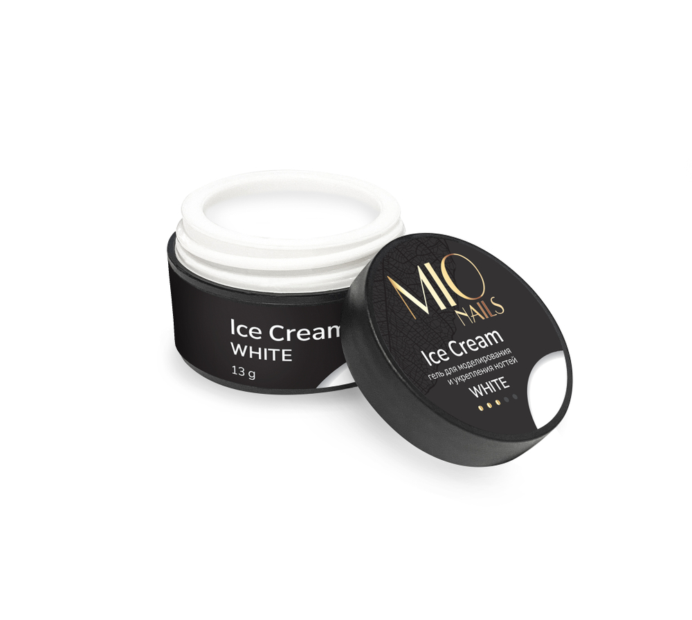 Гель MIO NAILS  "ICE CREAM GEL" - WHITE, 13 гр
