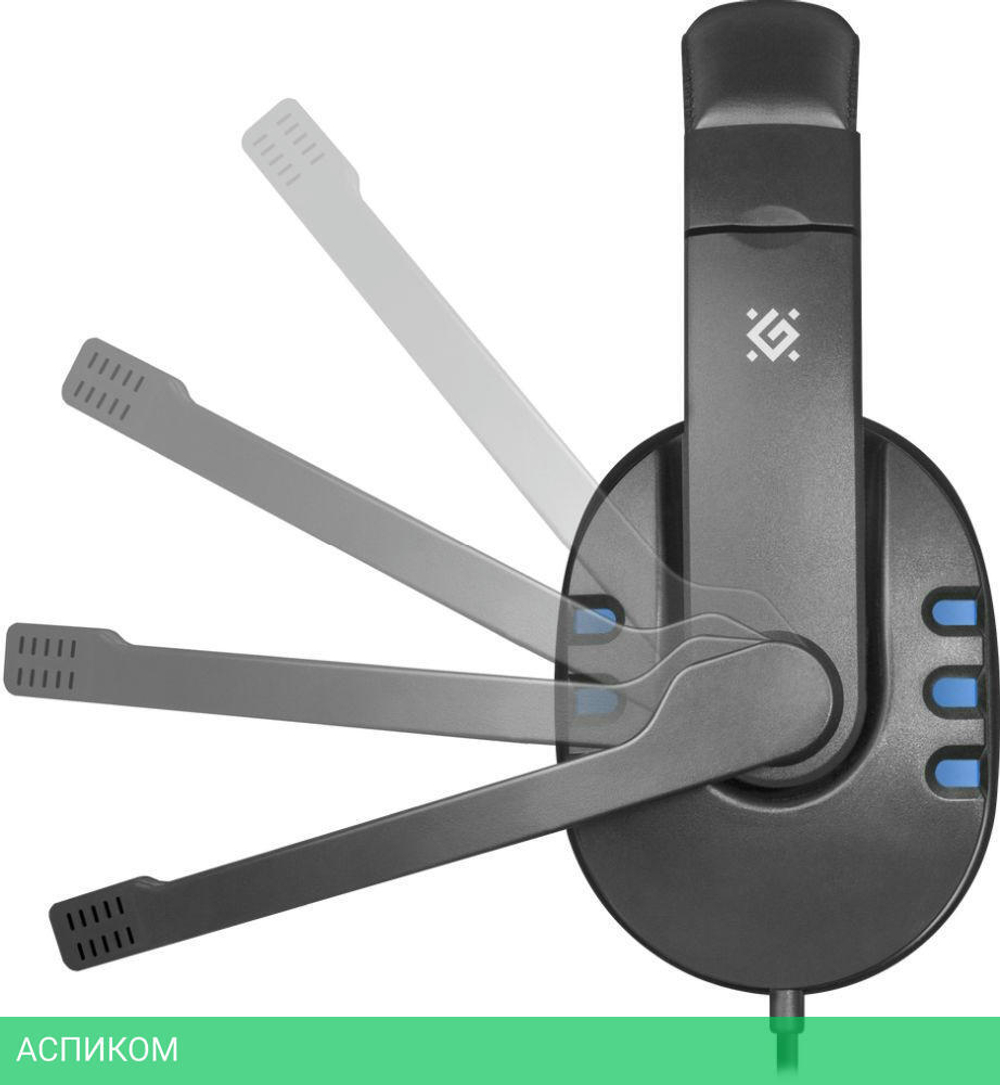 Наушники Defender Gaming Warhead G-160 Black/Blue (64118)