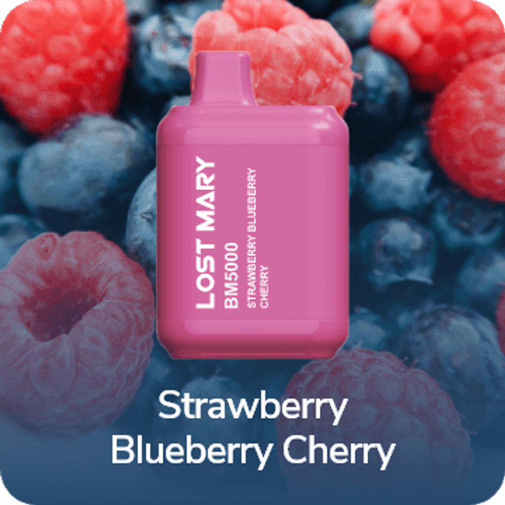 Lost mary BM 5000 Strawberry blueberry cherry Клубника-черника-вишня купить в Москве с доставкой по России