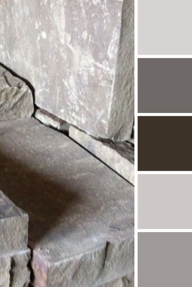 Цвета бортового каменя колото-галтованный Серый