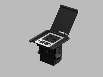 Wyrestorm IDB-200-MS - кабельный лючок, мультистандартная электророзетка, сквозные HDMI и USBC и USB-зарядка