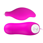 Лиловое виброяйцо Pleasure Shell в форме капли