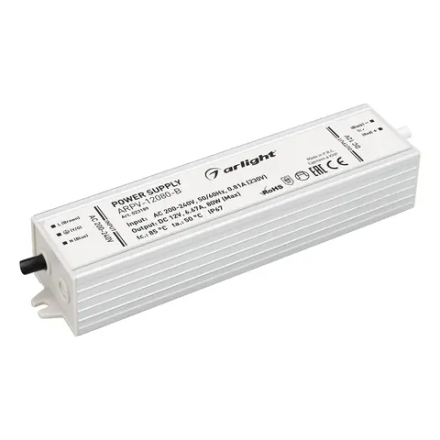 Блок питания ARPV-12080-B (12V, 6.7A, 80W) (Arlight, IP67 Металл, 3 года) 023189