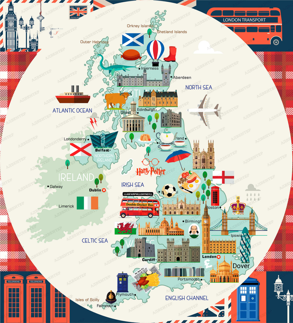 Фотообои для кабинета иностранного языка Английский 024