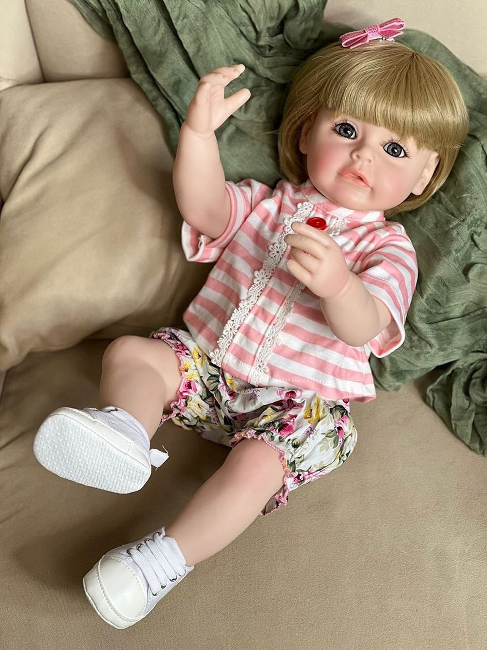 Кукла Реборн виниловая 55см в пакете (FA-286)