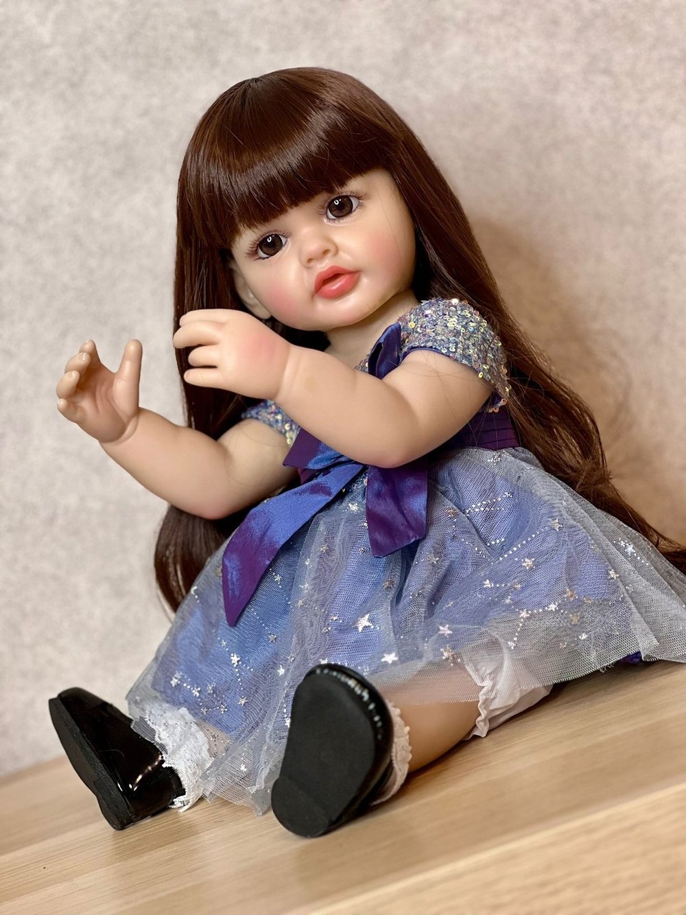 Кукла Реборн виниловая 55см в пакете (FA-539)